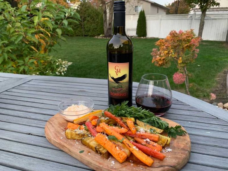 Cooper’sHawkVineyardsSoaringwithParmesanRoastedCarrotFries