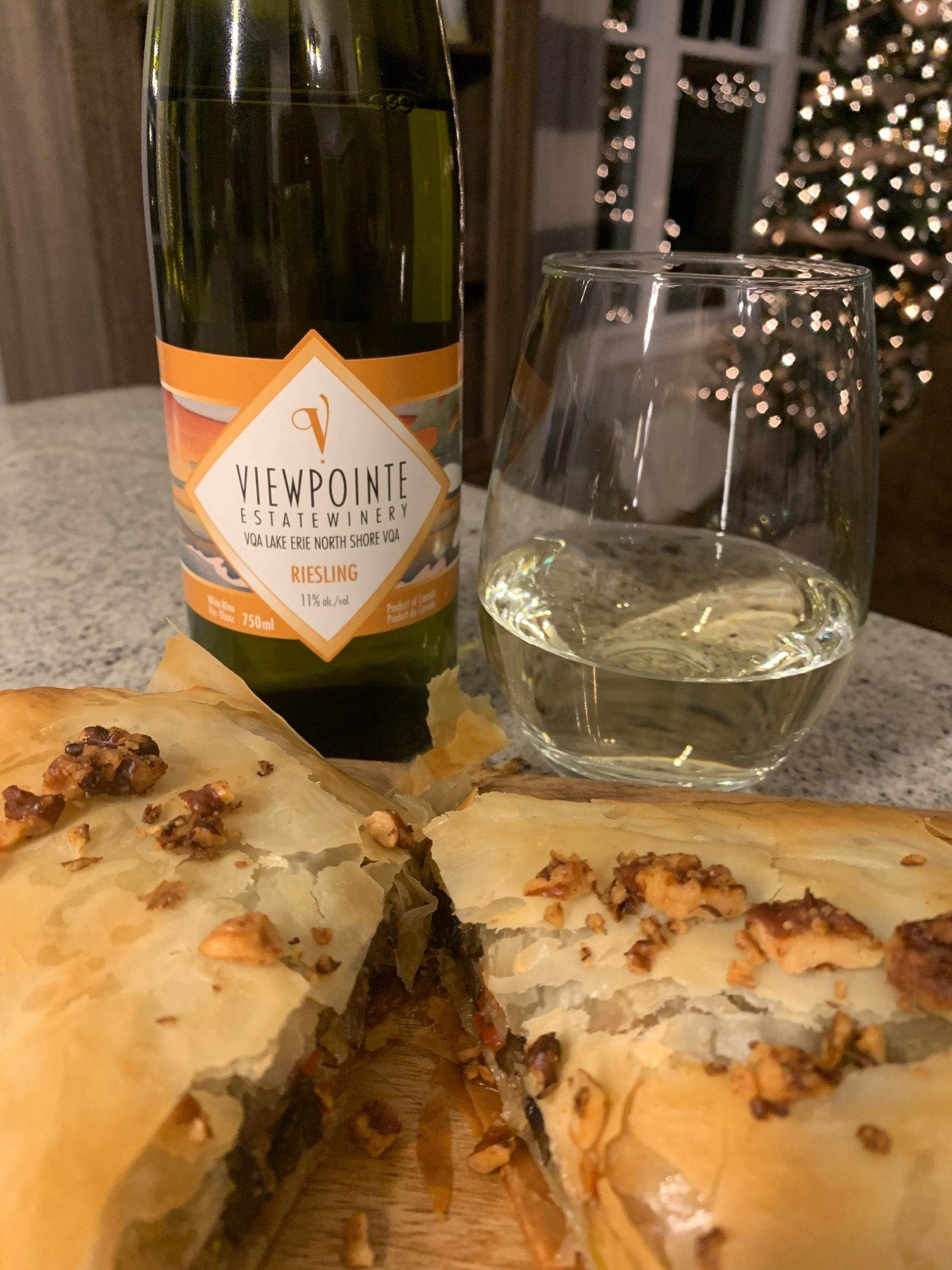 Viewpointe Estate Winery 2019 Essex region Riesling with Mushroom