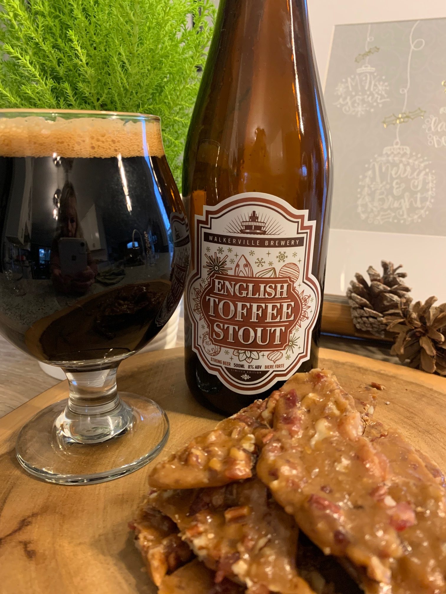 Featured image for “Walkerville Brewery English Toffee Stout with Beer & Bacon Brittle.”