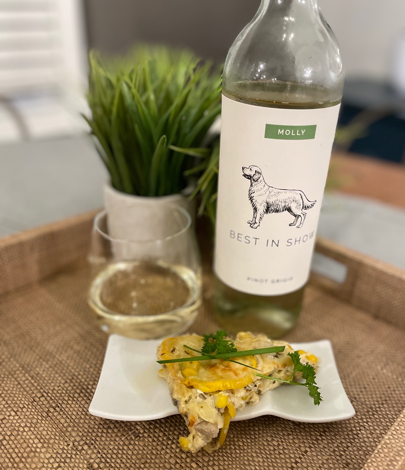 Featured image for “Pelee Island Best in show Pinot Grigio with Sweet Corn And Zucchini Pie”